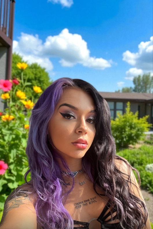 Elayna black onlyfans purple hair